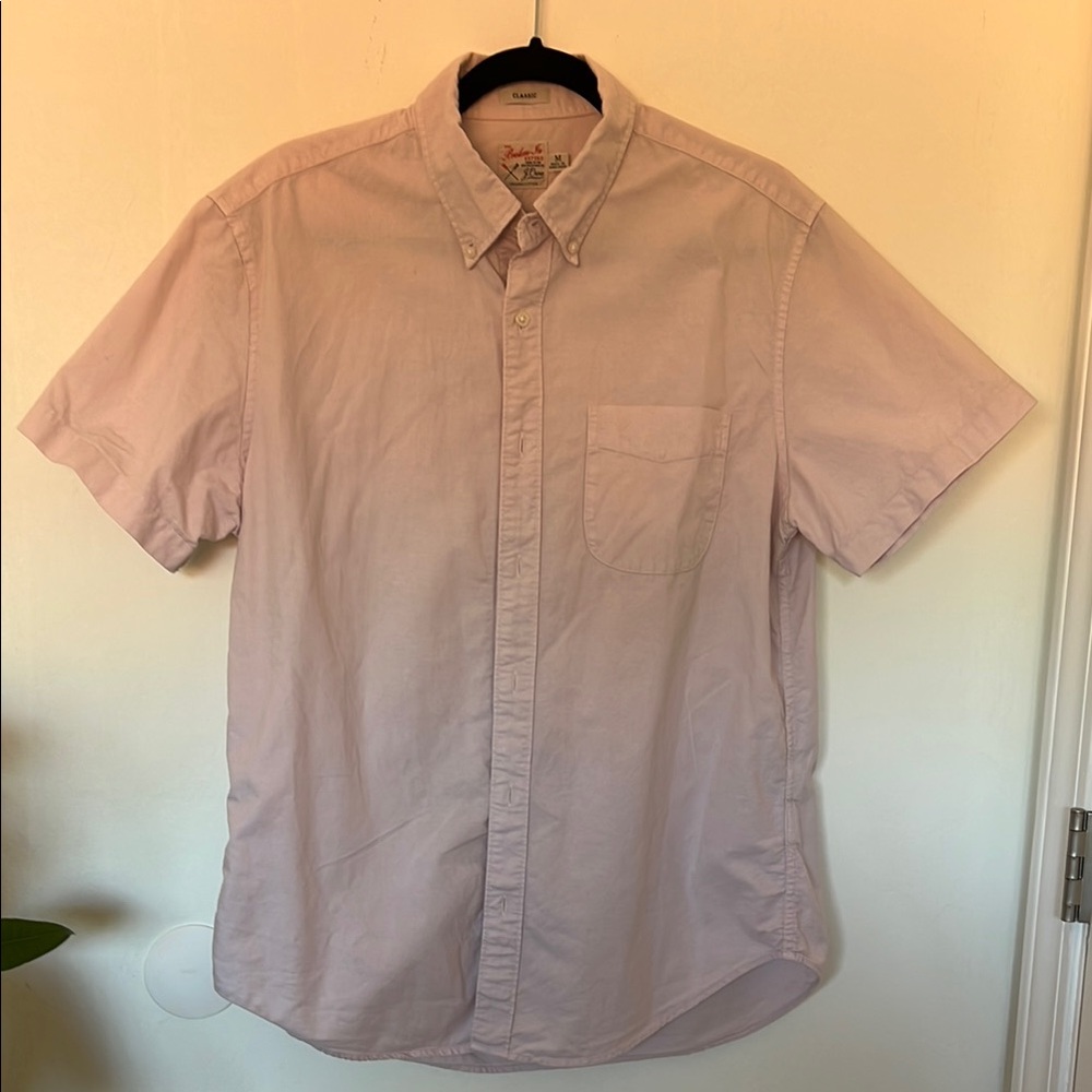 J. Crew Pink Casual Button Down Shirt Lightweight Cotton